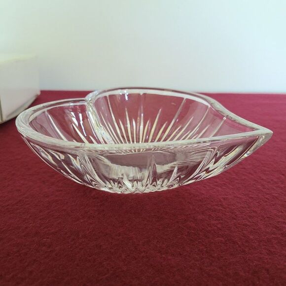 Mikasa Icicles Heart Dish Glass Lead Crystal Item SN047/512 Germany IOB - Picture 5 of 13